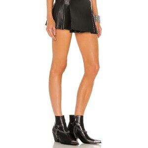 NWOB Dundas X Revolve Gigi Leather Metal Cap Toe Bootie Black Size 5.5